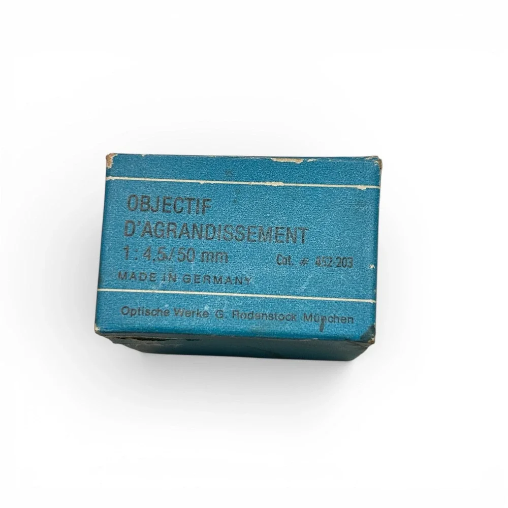 Rodenstock Omegar 50mm f/4.5 Enlarging Lens Vintage German Darkroom 452-203 Box